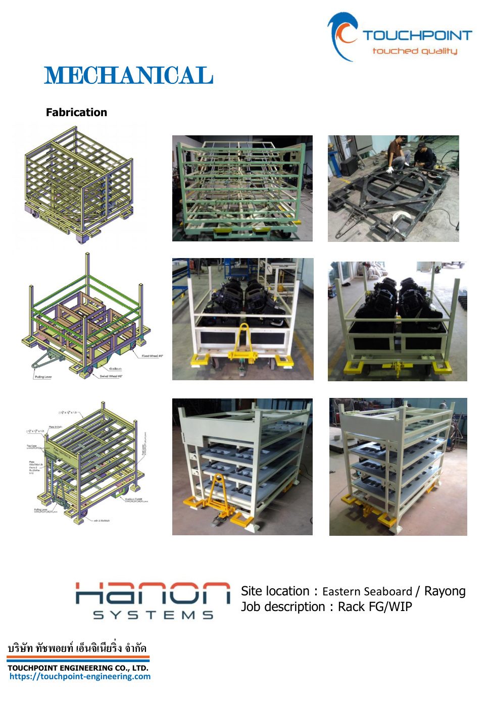 Rack FG/WIP @ Hanon Systems