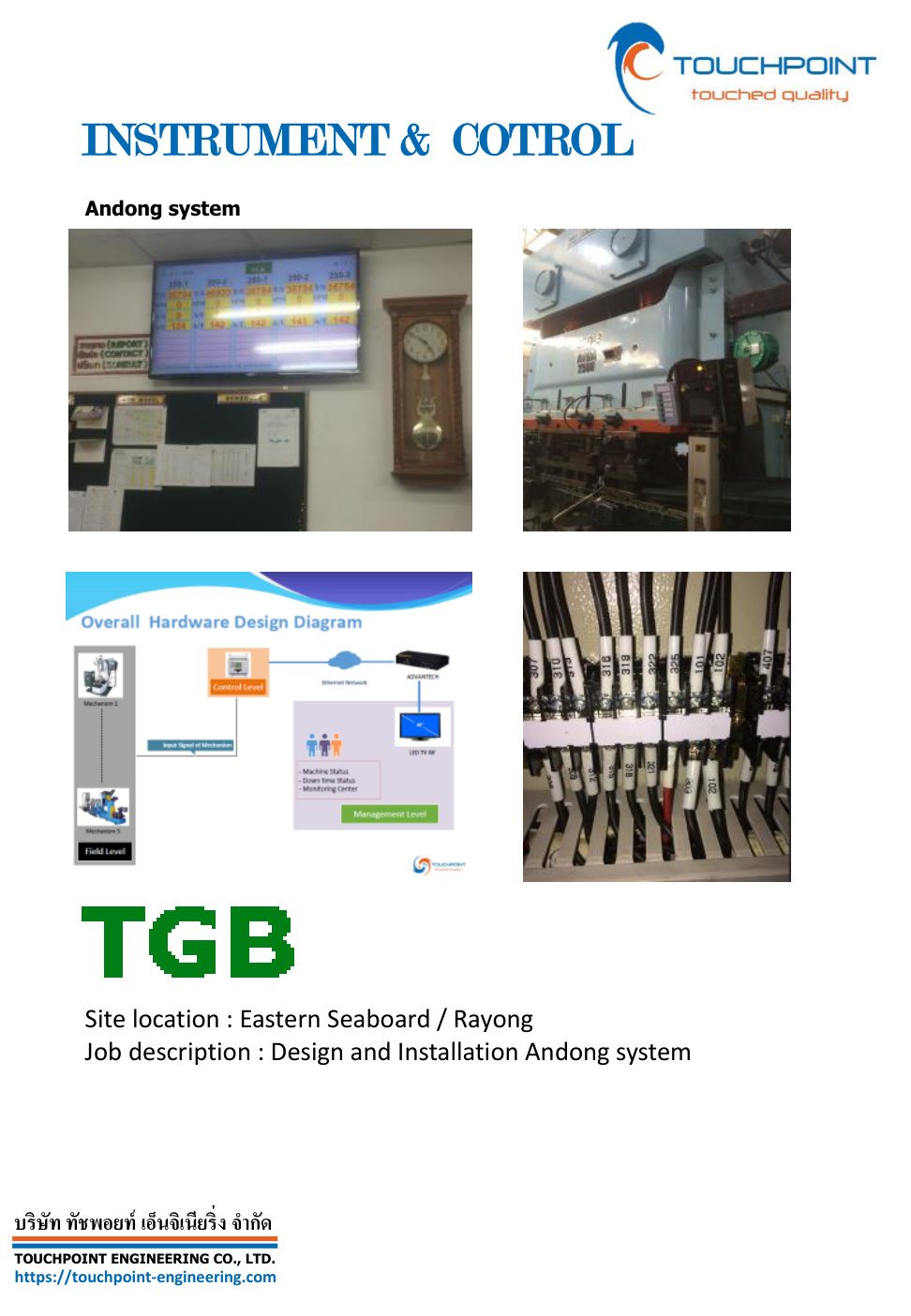 Andon System @ TGB